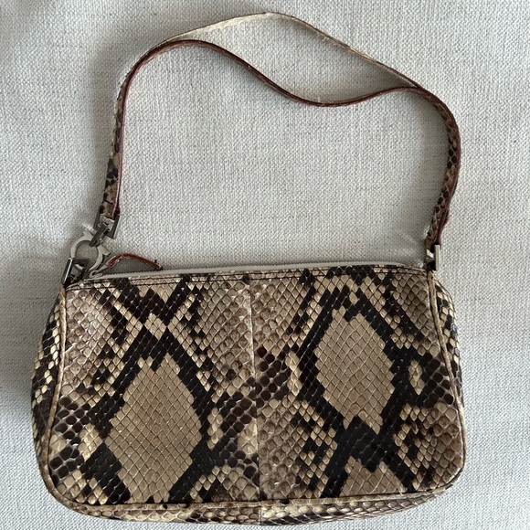 Vintage Ferragamo Snakeskin Python Shoulder Bag - Picture 10 of 12